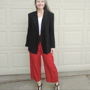 VINTAGE BLACK BLAZER taiga wool jacket M